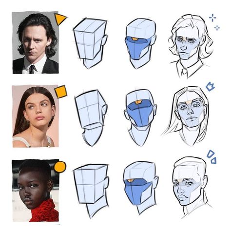 Character Expression Practice, Head References Drawing, How To Draw Head Looking Up, Studying Poses Drawing Reference, Zephy.fr Art, Face Art Study, Head Shapes Drawing Reference, Head Form Drawing, Head Studies Art Reference