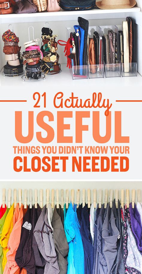 Organiser Son Dressing, Closet Transformation, Organized Closet, Clutter Control, Scarf Organization, Open Closet, Useful Things, Organisation Hacks, Closet Inspiration