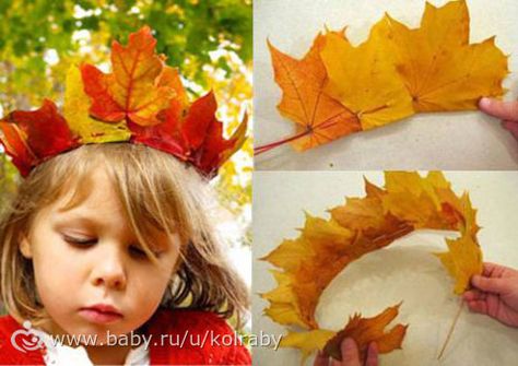 Easy Bows, Unique Birthday Ideas, Nature Crown, Hedgehog Craft, Leaf Crown, Diy Crown, Easy Fall Crafts, Holiday Crafts For Kids, Fall Crafts For Kids