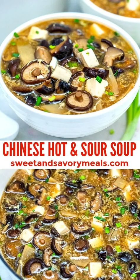 Soup Swap, Sweet And Sour Soup, Chinese Shrimp, Asian Soup Recipes, Chinese Soup Recipes, Soup Appetizers, Savory Meals, Hot And Sour Soup, Spicy Soup