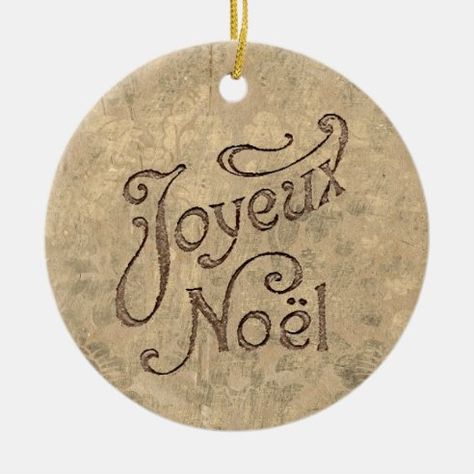 Joyeux Noel Christmas Ornaments | Holidays 2022 | Zazzle French Christmas, Noel Christmas, Holidays 2022, Wedding Pinterest, Vintage Cards, Ceramic Ornaments, Rsvp Card, Vintage French, Holiday Ideas