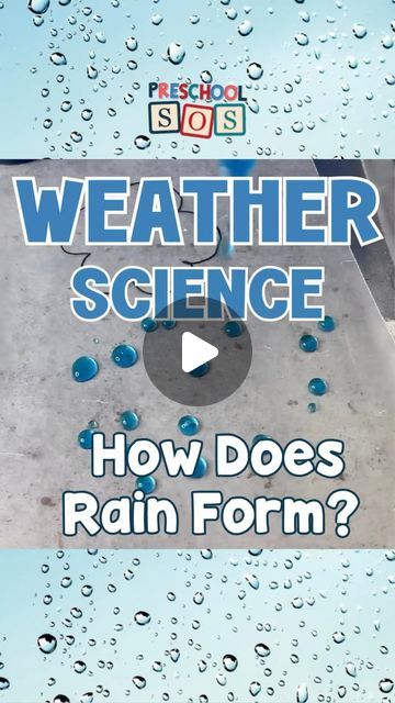 Gross Motor Weather Activities Preschool, Preschool Rain Crafts, Fall Weather Preschool Activities, Science Weather Activities Preschool, Rain Preschool Activities, Rain Activities For Preschool, Preschool Weather Activities, Activity Preschoolers, Rain Crafts