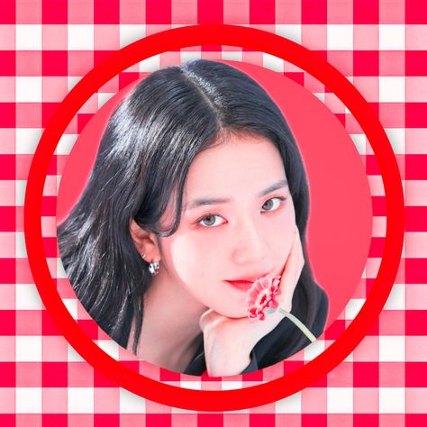 Jisoo Circle Icon, Circle Icon, Movie Posters, Red, Film Posters