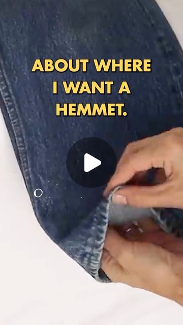 O R L Y   S H A N I on Instagram: "No-Sew Alteration hack to hem your #jeans!
I love that this is temporary because it lets you adjust them for any shoes or any vibe.
The full length video (with tons of hacks) has over a 1 million views on my YouTube channel!
Head over to #TheDIYdesigner on YouTube to check it out.
#diy #diyhacks #nosew #howto" Jeans Length Hacks, 1 Million Views, Diy Hacks, My Youtube Channel, 1 Million, Youtube Channel, Full Length, Thing 1, Sewing