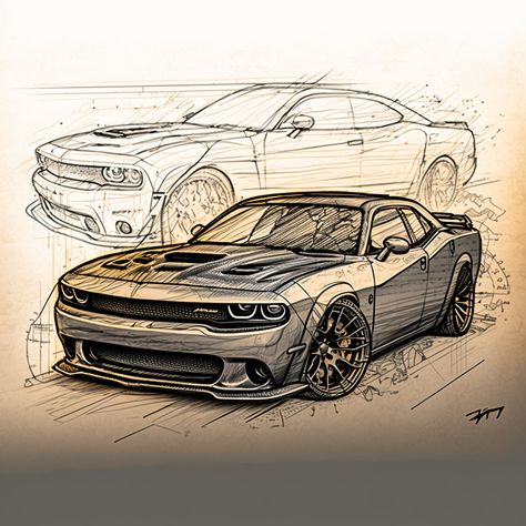 #fy #Snorboy #Cars Dodge Inktober Ideas, Dodge Drawing Ideas, Dodge Hellcat Drawing, Dodge Truck Drawing, Dodge Car Drawing, Dodge Demon Drawing, Cool Car Drawings Pencil, Sport Cars Drawing, Dodge Challenger Sketch