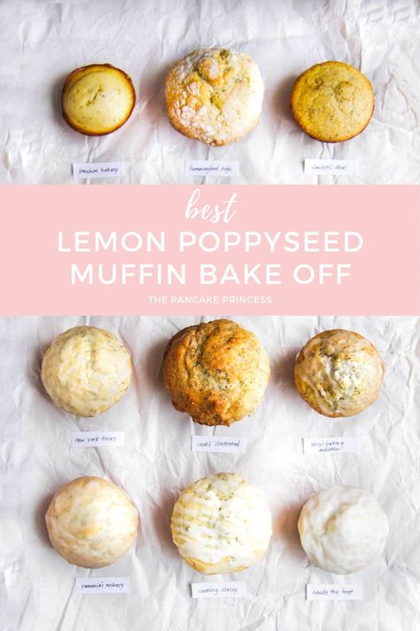 We tried nine of the most popular lemon poppyseed muffin recipes on the internet to find the best! What's your favorite?