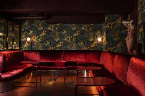 Secluded booth at VOYSEY, a speakeasy for your feminine side in Portland Oregon. Interior Design by ELK Collective Theme Airbnb, Cheap Liquor, Pole Studio, Underground Bar, Portland Restaurants, Speakeasy Bar, Bee House, Bar Crawl, Romantic Restaurant