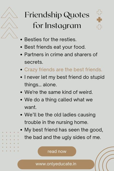 Friendship Quotes for Instagram, Friends Quotes , Friendship Quotes Friendship Bio For Instagram, Short Instagram Captions For Besties, Friendship Story Caption, Crazy Friend Captions, Crazy Quotes For Friends, Long Distance Friendship Captions For Instagram, Crazy Friends Captions For Instagram, Meeting Bestie After Long Time Captions, Work Friends Captions