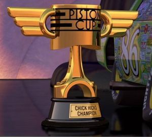 2005 piston cup Diy Piston Cup Disney Cars, Car Trophy Ideas, Diy Piston Cup, Copa Piston, Car Part Trophies, Piston Cup Trophy, Cars Movie Characters, Cars Rayo Mcqueen, Nascar Trophy