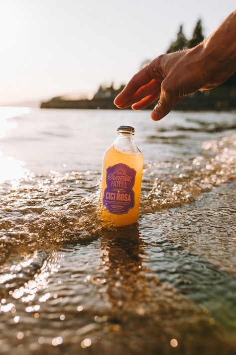 Sunrise Hotel — Moments of Wild Product Beach Photoshoot, Beach Products Photography, Summer Drink Photography, Beach Product Shoot, Coffee Editorial, Beach Product Photography, Drink Photoshoot, Beverage Photography Ideas, Beach Bottle