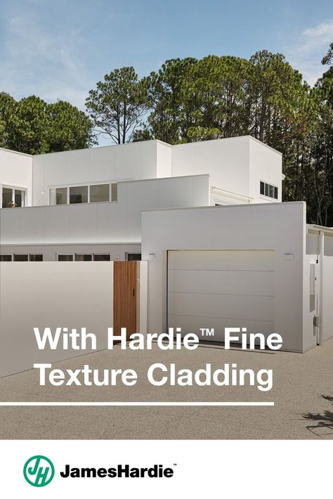 Give your home the modern renovation it deserves with Hardie™ Fine Texture Cladding. Learn how Amy from Sapphire Beach transformed her home now. James Hardie, Modern Renovation, Facade House, Modern Home, Lake House, Family Home, A Family, Home Interior Design, House Exterior