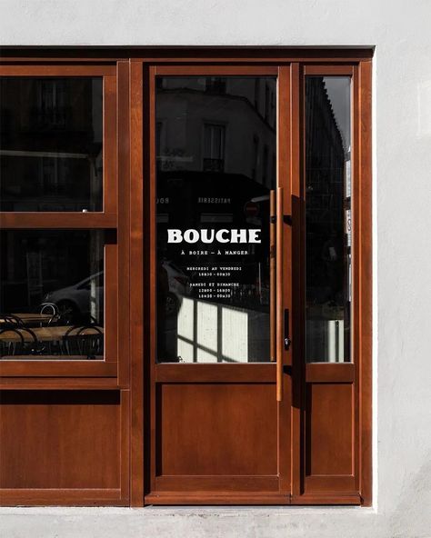 wear this there: bouche paris. - SFGirlByBay Homeware Branding, Wooden Aesthetic, Restaurant Facade, Restaurant Door, Shop Facade, Chinese Heritage, Furniture Architecture, Storefront Design, Cafe Shop Design