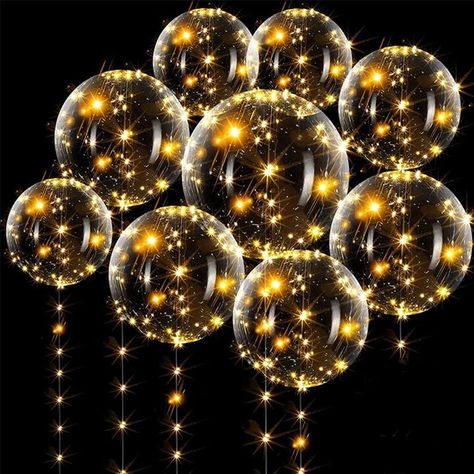 Women's & Men's Clothing, Shop Online Fashion Glow Balloons, Light Up Balloons, Plastic Balloons, Transparent Balloons, Led Balloons, White String Lights, Balloon Lights, Clear Balloons, Battery String Lights