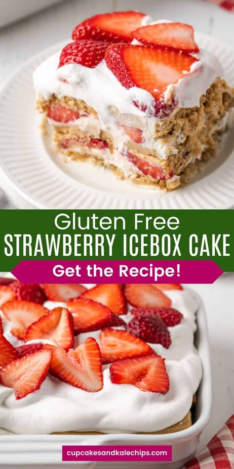 Gluten Free Pot Luck Desserts, Gluten Free Simple Desserts, Easy Dessert Recipes Strawberry, Gluten Free Desserts Easter, Gluten Free Cold Desserts, Gluten Free Graham Cracker Desserts, Gluten Free Cool Whip Desserts, Gluten Free Recipes With Strawberries, Gluten Free Lactose Free Recipes Desserts