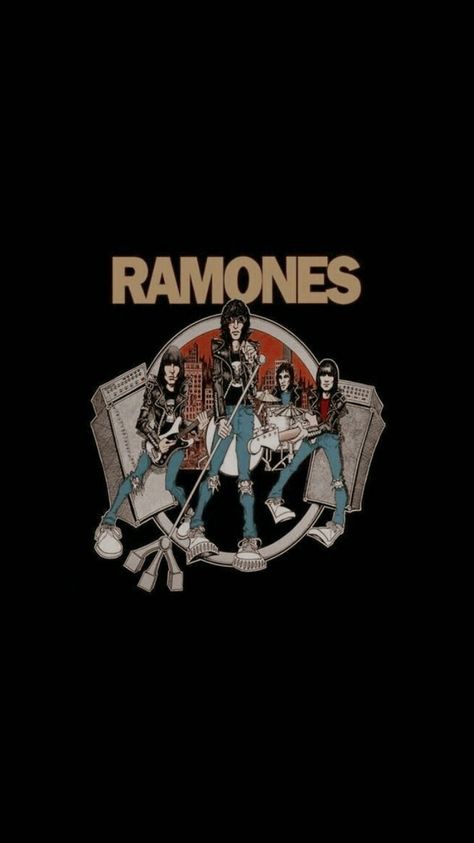 Lockscreen/Wallpaper Ramones The Ramones Aesthetic, Ramones Aesthetic, Guitar Art Project, Ramones Logo, Music Art Painting, Vintage Band Posters, Emo Pictures, The Ramones, Rock Poster Art