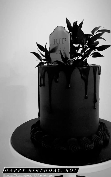 30th Birthday Coffin Cake, Rip Twenties Birthday Cake, Rip To My 20s Cake, Rip Cake, Rip Birthday, Rip Twenties, 28th Birthday Cake, Rip 20s, 30th Birthday Themes