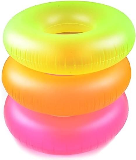 Amazon.com: 3 Pack Intex Neon Frost Swim Tubes Inflatable 36" Pool Floats and Rings : Toys & Games Swimming Tube, Swim Float, Inflatable Float, Swim Ring, Pool Floats, Float, Toys Games, Floating, Swimming