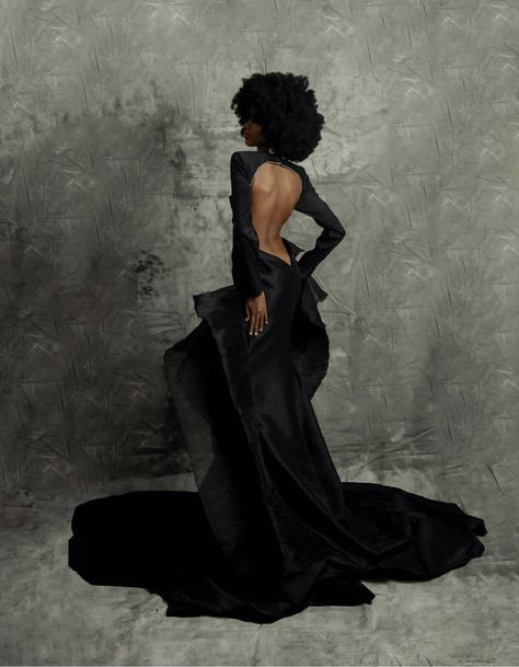 New In | NOT JUST A LABEL Black Women Long Dress, Luxury Dress Photoshoot, Black Women In Dresses, Party Dress Black Women, Black Goddess Dress, Black Birthday Dress, Dresses For Black Women, Black Monochrome Outfit, Elegant Black Women