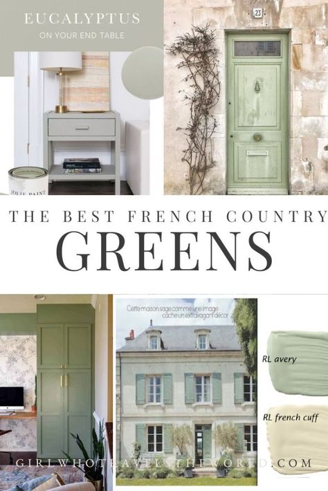 What are the Best French Country Paint Colors? - Girl Who Travels the World French Country Interior Paint Colors, Country Cottage Paint Colors Interior, French Green Paint Colors, French Country Color Palette Bedroom, French Cottage Paint Colors, French Cottage Color Palette, French Country Exterior Paint Colors, Cottage Paint Colors Interior, French Green Paint