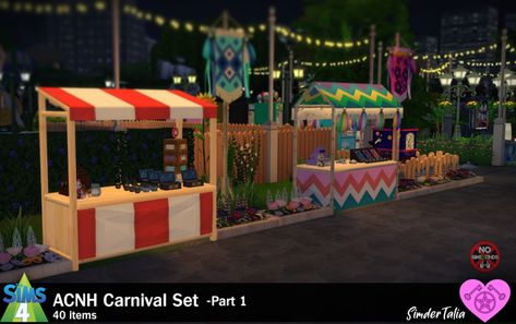 Acnh Carnival, Sims 4 Base Game, Zombie Christmas, Tree Bed, Cc Furniture, Sims 4 Teen, Drinking Fountain, Fair Games, Sims 4 Cc Furniture