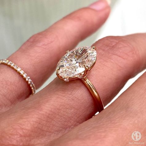 Mark Broumand on Instagram: “We love this stunning oval! This is a custom piece we created. The prongs are set North - South - East - West & be sure to check out the…” North South East West, Prong Engagement Rings, Diamond Ring Engagement, Mark Broumand, Wedding Ring Styles, Paper Ring, Dream Engagement, Dream Engagement Rings, North South