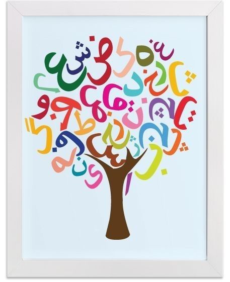 Alphabet Tree, Persian Alphabet, Tree Journal, Arabic Alphabet Letters, Arabic Letters, Learn Arabic Alphabet, Arabic Alphabet For Kids, Classroom Decor Themes, Alphabet Flashcards