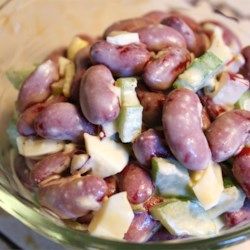 Kidney Bean Salad, Bean Salad Recipe, Kidney Bean, Bean Salad Recipes, Hard Cooked Eggs, Sweet Pickles, Bean Salad, Kidney Beans, How To Cook Eggs