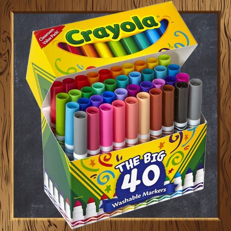 🧡 Crayola is dedicated to helping kids of all ages unleash the power of imagination in colorful ways! 💙 Crayola Art, Crayola Colored Pencils, Crayola Markers, Washable Markers, Classroom Projects, Coloring Markers, Markers Set, Custom Business Cards, Back To School Supplies