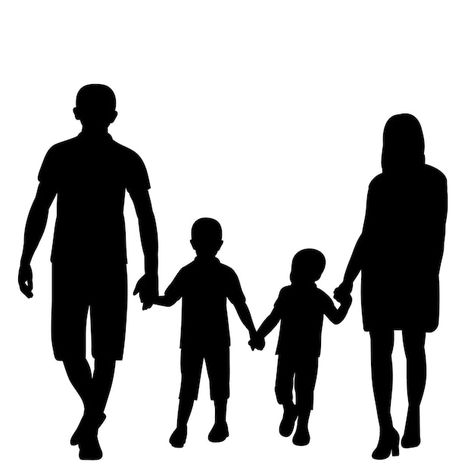 Silueta, en, un, fondo blanco, familia | Premium Vector #Freepik #vector #silueta-familia #hijos #fondo-familia #silueta-bebe Brother And Sister Tattoo Ideas, Sister Tattoo Ideas, Silhouette Family, Photoshop Shortcut, Wallpaper Powerpoint, Family Tattoo Designs, Background Baby, Sister Tattoo, Creative Food Art