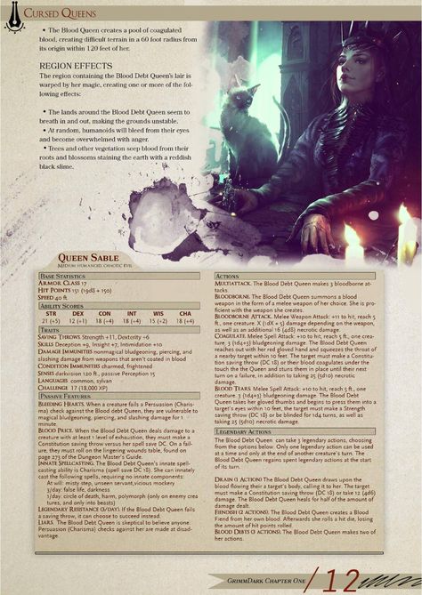 GrimmDark a Book of Fairy Tales by StriderT Dnd Stats, Dnd Classes, Dungeons And Dragons 5e, Dungeons And Dragons Classes, D D Monsters, Dnd Dragons, Dnd 5e Homebrew, Dragon Rpg, Pathfinder Rpg