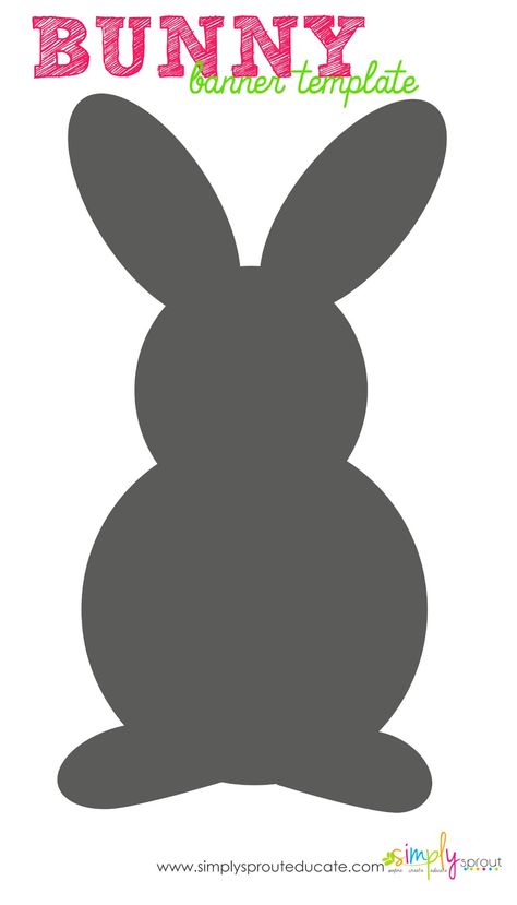 Easter is on it's way get ready with some art and science activities ~ Simply Sprout Bunny Shape, Bunny Sign, Bunny Templates, Bunny Silhouette, Crafty Mom, Beginner Crafts, Bunny Party, Bunny Birthday, Easter Projects