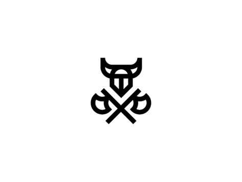 Viking Logo Design, Berserker Tattoo, Viking Logo, Helmet Logo, Nordic Tattoo, Viking Designs, Sketch Tattoo Design, Viking Symbols, Viking Art