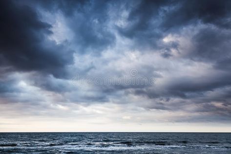 Dramatic stormy dark cloudy sky over sea. Natural photo background , #SPONSORED, #dark, #cloudy, #Dramatic, #stormy, #sky #ad Dark Sky With Clouds, Cloudy Sky Watercolor, Stormy Sky Painting, Dark Cloudy Sky, Watercolor Skies, Storm Landscape, Mood Painting, Sky Landscape Painting, Stormy Clouds