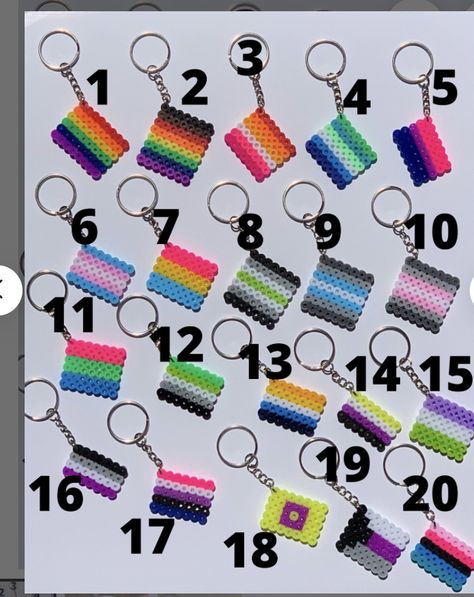 Pride Perler Bead Patterns, Pride Kandi, Pride Stuff, Diy Kandi Bracelets, Hamma Beads Ideas, Pride Jewellery, Perler Bead Templates, Beads Designs, Iron Beads