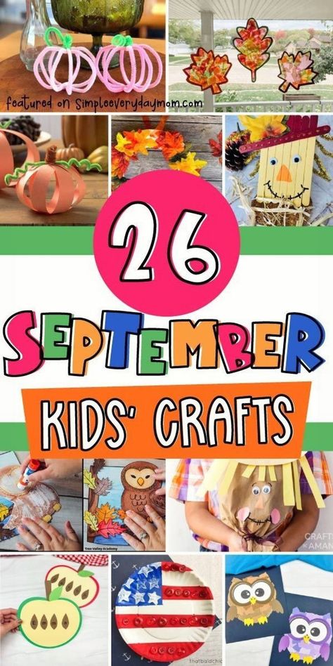 Whether your kids are starting school or simply enjoying the changing seasons, it’s the perfect time to get into some fun kids projects. Explore our handpicked selection of September crafts for kids, designed to inspire creativity and hands-on learning. Whether they’re creating colorful fall leaves or making paper apples, these ideas bring smiles and memorable moments. For even more fun and learning, our fall crafts for preschoolers are a great addition to your kids’ activities. September Kids Crafts, September Crafts For Kids, Fall Crafts For Preschoolers, September Activities, Apple Crafts, September Crafts, Preschool Crafts Fall, Apple Activities, Fun Projects For Kids