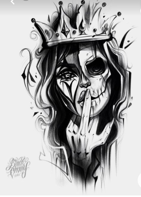 Venom Tattoo, Half Sleeve Tattoo Stencils, Catrina Tattoo, Crown Tattoo Design, Skull Sleeve Tattoos, Skull Sleeve, Tattoos For Women Half Sleeve, Sketch Tattoo Design, Tatuaje A Color