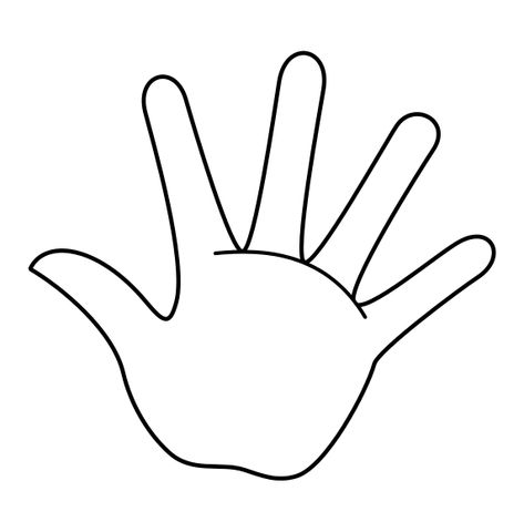 File:Hand left.svg Hand Outline, Hand Clipart, Hand Images, Free Adult Coloring Pages, Bookmarks Kids, Free Hand Drawing, Hand Pictures, Creative Activities For Kids, Clipart Black And White