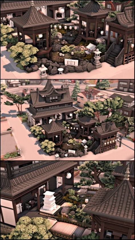 Sims4 Cc Building, Sims 4 Malaysia Cc, Sims 4 Foxbury Commons, Sims 4 Korean Build, Sims 4 Asian Cc Maxis Match, No Cc Sims 4 House, Sims 4 Hotel Build, Eso Houses, Mt Komorebi