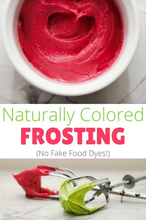 No more fake food dyes! Here's how to make naturally colored frosting using vegetables. via @https://www.pinterest.com/rmnutrition/ How To Make Natural Food Dye, How To Make Dye Free Icing, Natural Red Food Coloring Frosting, Natural Red Dye Food, Dye Free Food Coloring, Diy Red Food Coloring, Dye Free Red Frosting, Natural Red Food Dye, Red Food Dye Alternatives