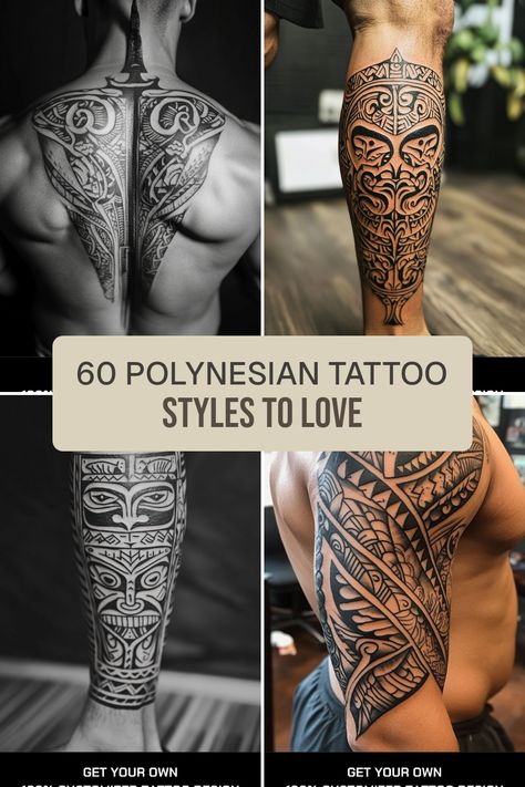 Discover 60 incredible Polynesian tattoo designs that captivate and inspire. From the intricate swirls of Maori tattoos to the bold patterns of Samoan artwork, this is your go-to guide for exploring rich tattoo traditions. Whether you lean towards Tahitian elegance, Marquesan symbolism, or Hawaii's vibrant styles, there's something beautiful for everyone. Elevate your next ink decision with meaningful designs that tell a story Polynesian Tattoo Designs Forearm, Hawaiian Tattoo For Men, Tattoo Ideas For Men Polynesian, Samoan Artwork, Batok Tattoo, Samoan Tattoo Leg For Men, Samoan Tattoo Leg, Māori Tattoo, Rich Tattoo