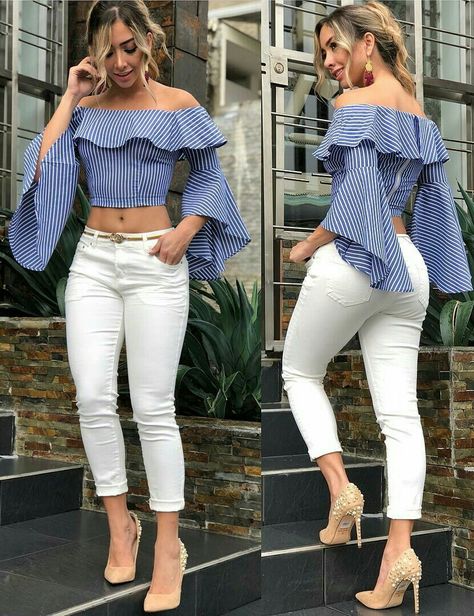 Skirt Outfits Summer, Outfits Skirt, Fancy Tops, Trendy Fashion Tops, Clothes Aesthetic, Elegante Casual, Classy Dress Outfits, Eyes Model, Latest African Fashion Dresses