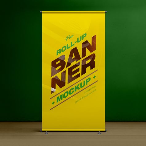 Free HQ Roll Up Banner Mockup PSD Banner Mockup, Roll Up Banner, Free Mockup Templates, Floor Colors, Mockup Templates, Mockup Free Psd, Free Mockup, Mockup Psd, Home Free