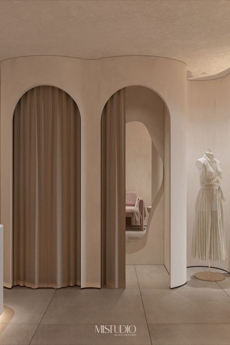 Fitting Room Design, Clothing Store Decor, Store Interiors, Fitting Room, Changing Room, Store Design Interior, Boutique Stores, Retail Design, Visual Merchandising