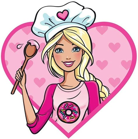 Barbie Doodle Art, Barbie Png Image, Barbie Bakery, Barbie Clipart, Barbie Party Decorations, Barbie Drawing, Disney Cookies, Creative School Project Ideas, Barbie Shop