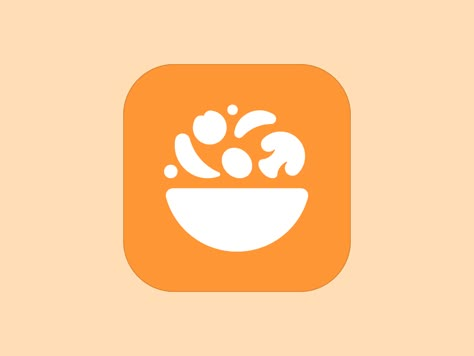 Cooking for Dummies iOS app icon #dribbble #uidesign #design #icon #iosicon Recipe Logo Design, Food App Logo, Food App Icon, Cooking Logo Design, Food Brand Logo, Cook Logo, Logo Design Food, Face Logo Design, Eat Logo