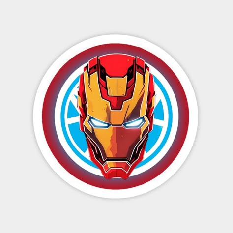 Marvel - Iron Man - Iron Man - Sticker | TeePublic Iron Man Stickers Printable, Dio Stickering Images, Iron Man Stickers, Super Hero Stickers, Iron Man Merchandise, Comics Stickers, Marvel Sticker, Marvel Stickers, Iron Man Mask