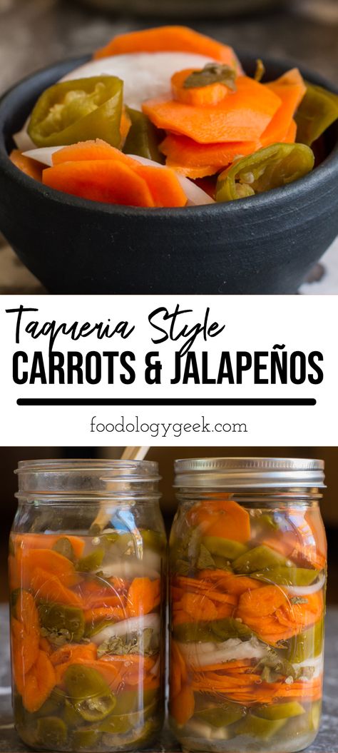 Pickled Jalapenos And Carrots, Pickled Jalapeno Recipe, Spicy Pickled Carrots, Pickled Carrots Recipe, Fermented Vegetables Recipes, Pickled Vegetables Recipe, Canned Carrots, Pickled Jalapenos, Spicy Carrots