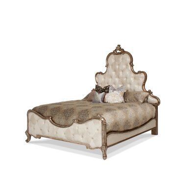 Michael Amini, Queen Panel Beds, Upholstered Panel Bed, Upholstered Panels, Beds & Bed Frames, Beds For Sale, Bedroom Collection, Upholstered Platform Bed, Panel Bed