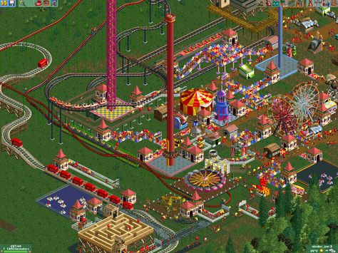 Rollercoaster Tycoon 2 Roller Coaster Tycoon, Rollercoaster Tycoon, Album Tracklist, City Games, Retro Stuff, Pc Games, Old Video, Clash Of Clans, Roller Coaster