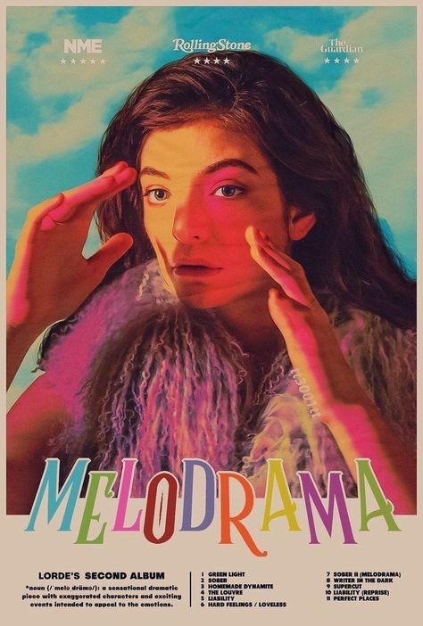 Lorde Melodrama, Dorm Posters, Movie Poster Wall, Picture Collage Wall, Melodrama, Retro Mode, Photo Wall Collage, Music Wall, Art Collage Wall